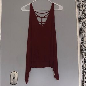 Maroon tank top